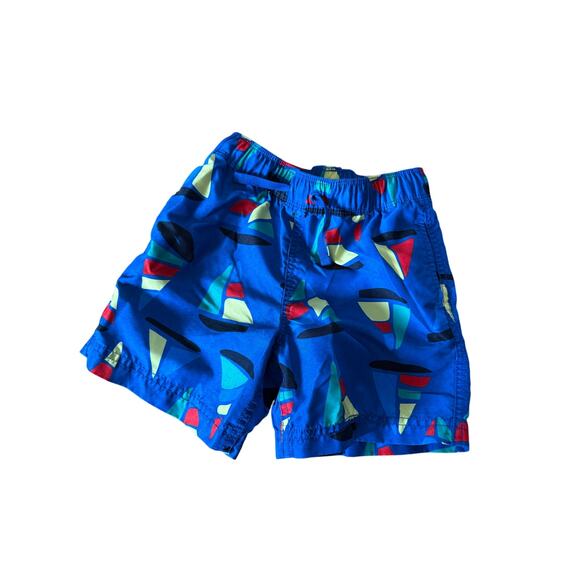 Hanna Andersson blue sailboat swim trunks - Picture 1 of 3